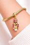Gold Red Movable Nutcracker Charm - 2