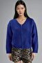 My Fashion V-Neck Ribbed Knit Sweater with Zipper - 7