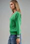 My Fashion V-Neck Striped Knit Sweater - 3