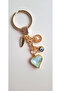 Valentine's Day Gift Luxury Zircon Stone Heart Keychain - 9 cm - 7