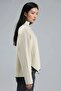 My Fashion Stitch Detailed Mock Neck Oversized Knitwear Sweater - 7