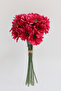 Artificial 9-Branch Intense May Daisy Bouquet 30 cm Fuchsia - 3