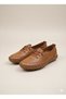 Women's Rubber Laced Comfortable Daily Leather Casual Shoes Z526 - 3