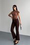 Ankle Length Slim Fit Mom Brown Jeans - 3