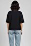 Women's Oversize Metallic Abstract Printed 100% Cotton T-Shirt Vy-Eb11 - 3