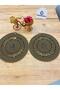Presentation Plate Mat Jute Placemat American Service Set of 2 - 2