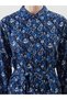 Embroidered Linen Blend Women's Shirt Dress from Uzg Store for Style Enthusiasts - 3