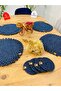 Presentation Plate Mat Jute Coaster American Serving and Cup Mat 8 Pieces - 3