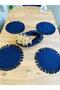Jute Straw Presentation Plate Mat, American Serving Tray and Basket, 5 Pieces - 3