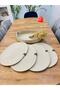 Presentation Plate Mat Jute American Service Oval Plate and Basket Set of 5 - 3