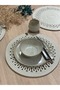American Tableware Presentation Set Straw-Like Jute Washable Heat-Resistant Jute 6-Piece Cream - 3