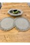 Presentation Plate Mat Jute Placemat American Serving and Basket Set 3 Pieces