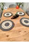 Wicker Jute Presentation Plate Mat Supla American Service Set of 4 - 3