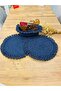 Presentation Plate Mat Jute Placemat American Serving and Basket Set 3 Pieces