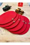 Presentation Plate Mat Jute American Service Oval Plate Set of 6 - 5