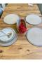 Presentation Plate Mat Jute Placemat American Serving and Basket Set 5 Pieces - 4