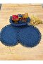 Presentation Plate Mat Jute Placemat American Serving and Basket Set 3 Pieces - 2
