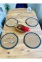 Presentation Plate Mat Jute Placemat American Serving and Basket Set 5 Pieces - 3