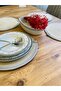 Presentation Plate Mat Jute Placemat American Serving and Basket Set 5 Pieces