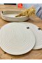 Presentation Plate Mat Jute American Service Oval Plate and Basket Set of 3 - 3