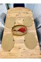 Presentation Plate Mat Jute American Service Oval Plate and Basket Set of 5 - 6