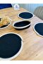 Presentation Plate Mat Jute Placemat American Serving and Basket Set 5 Pieces - 3