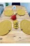 Presentation Plate Mat Jute American Service Oval Plate and Cup Holder Set of 8 - 5