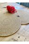 Presentation Plate Mat Jute Placemat American Service Set of 2 - 3