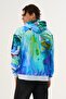 Abstract Patterned Oversized Hoodie - 4