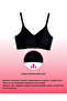 Woman # Izbırakmaz Seamless Invisible Bra Without Underwire Removable Covered Laser Cut Bra Black - 9688 - 3