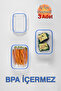 Lock&Fresh Rectangular Storage Container with Seal (400, 800, 1400ml) (Set of Three) - 3