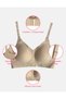 Women's Corduroy # Izbırakmaz Seamless Invisible Bra with Removable Cups Laser Cut Bra in Stone Color - 9688 - 6