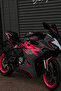 Complete Neon Pink Detailed Sticker Set for Cfmoto 250Sr Motorcycle - 4