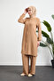 Women's Cotton Lightweight Double Pocket Hajj and Umrah Two-Piece Set - 2