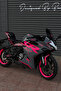 Complete Neon Pink Detailed Sticker Set for Cfmoto 250Sr Motorcycle