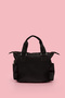 Women's Satin Leather Zippered Shoulder Bag - 5