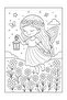 Cute Fairy Coloring Book |   28 Pages A4 Large Size Coloring Book with Fairy Tales Theme for Girls - 7
