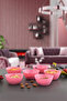 7-Piece Pink Snack Bowl Set Snack-Sauce-Breakfast-Bowl Set - 3