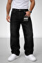 Men's Black Washed Baggy Fit Relaxed Cut Jeans