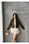 New Season Faux Suede Jacket with Pockets - 2