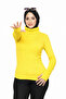 سترة صفراء ذات ياقة مدورة وتفاصيل دقيقة من طراز Premium Savior Body - 3