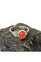 Agate Stone Steel Ring - Does Not Tarnish - 5