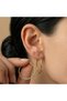 Steel Earrings Gold Color Hoop Women's Earrings