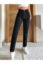 High Waist Black Full Fit m Mom Jeans - 4