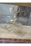 Glass gilded hostess