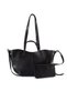 Valore Faux Leather Wallet Detailed Women's Shoulder Bag Black