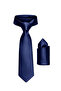 Satin 6 cm Classic Sports Tie with a Shiny Handkerchief - 5
