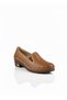 Women's Short Heeled Leather Shoes Z230 - 2