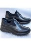 Real Leather Orthopedic Daily Women's Sports Model Black Casual Shoes