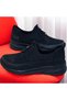 Real Leather Orthopedic Daily Women's Sports Model Black Casual Shoes - 2
